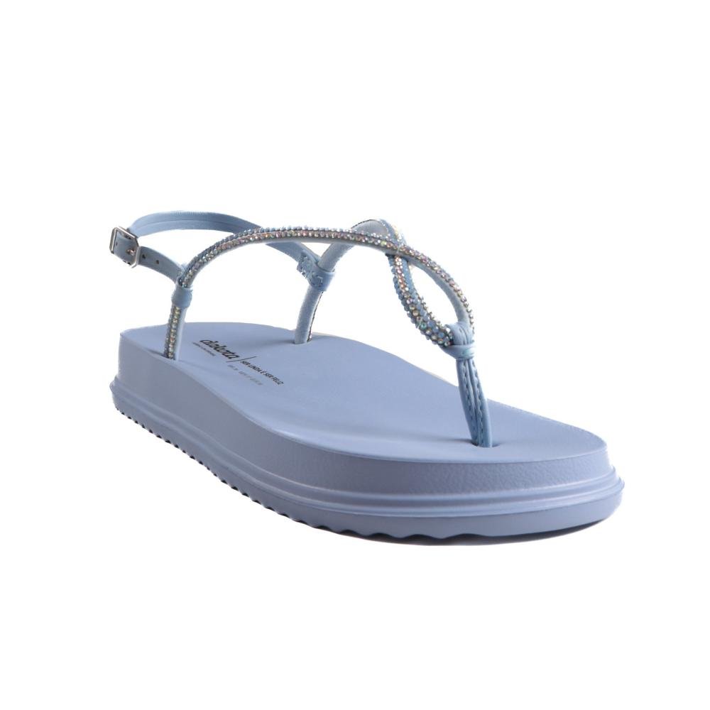 Sandália Rasteira Dakota Feminina Flatform Y6241g Céu Azul 3