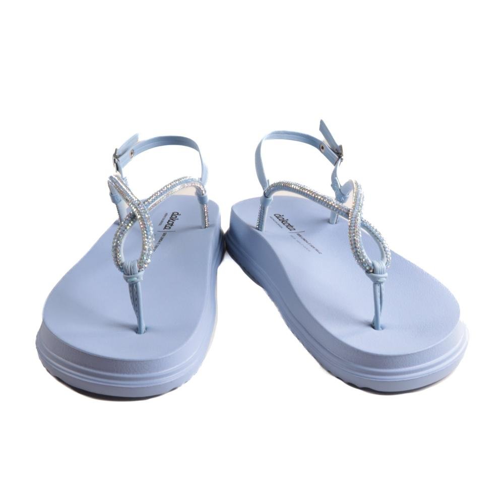 Sandália Rasteira Dakota Feminina Flatform Y6241g Céu Azul 5