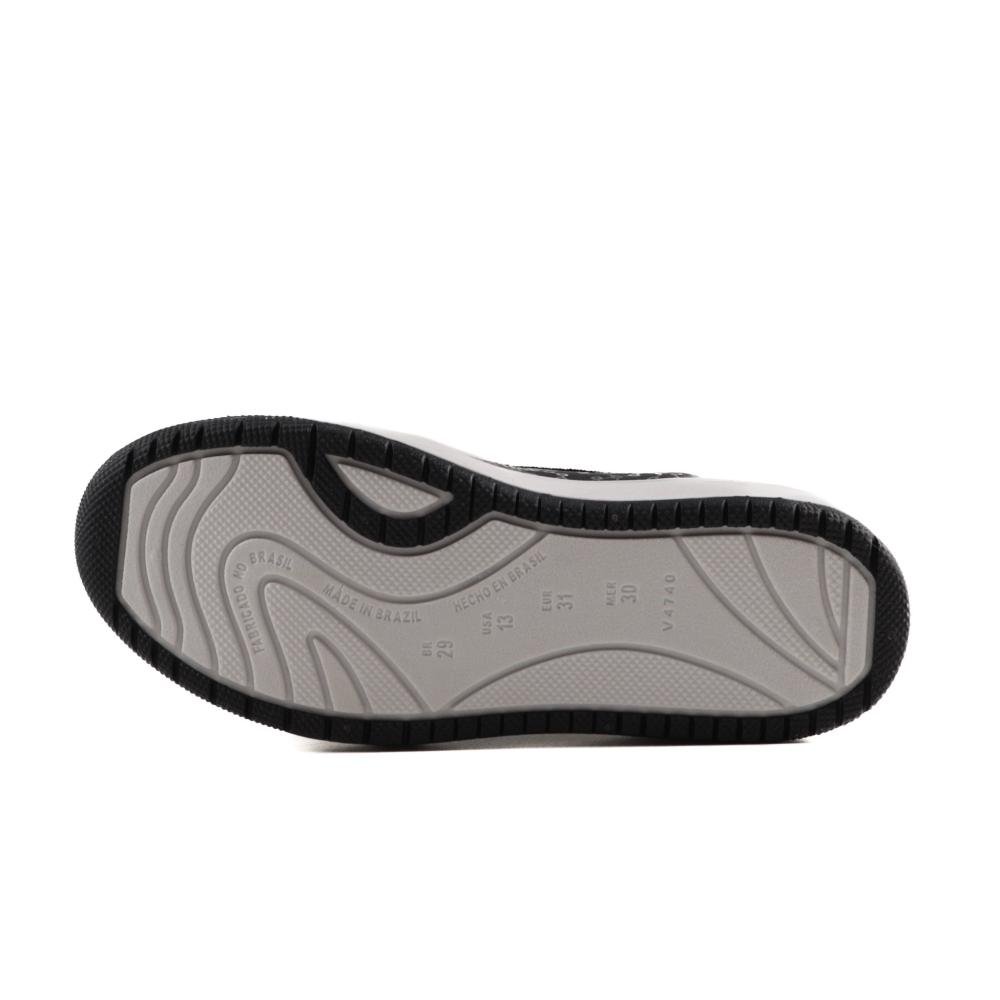 Tênis Infantil Menina Pink Cats Slip On V4744 Preto Preto 6