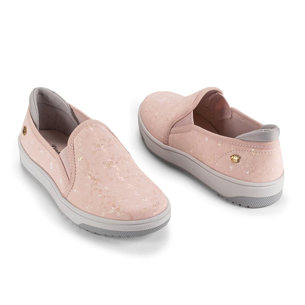 Tênis Infantil Menina Pink Cats Slip On V4744 Rosa Rosa 4