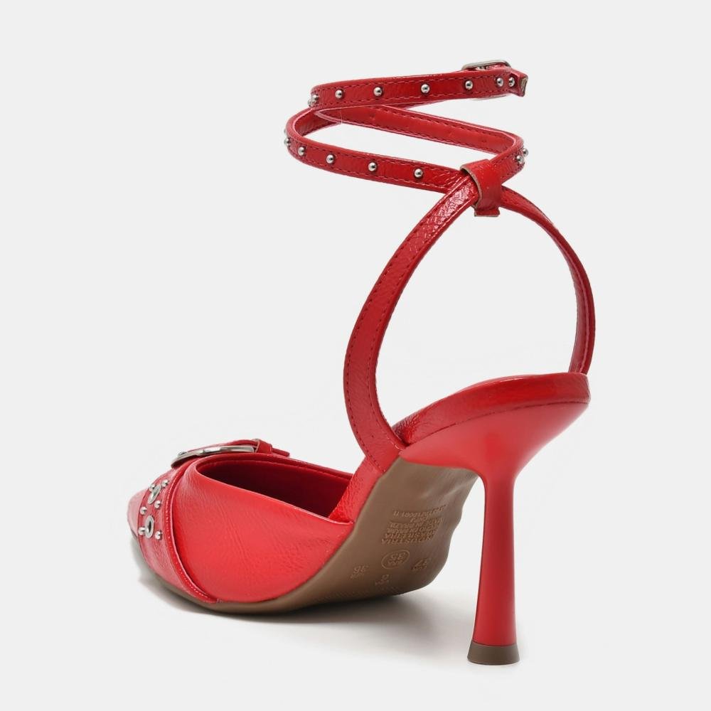 Scarpin Via Marte Feminino 037-004 Vermelho Vermelho 2