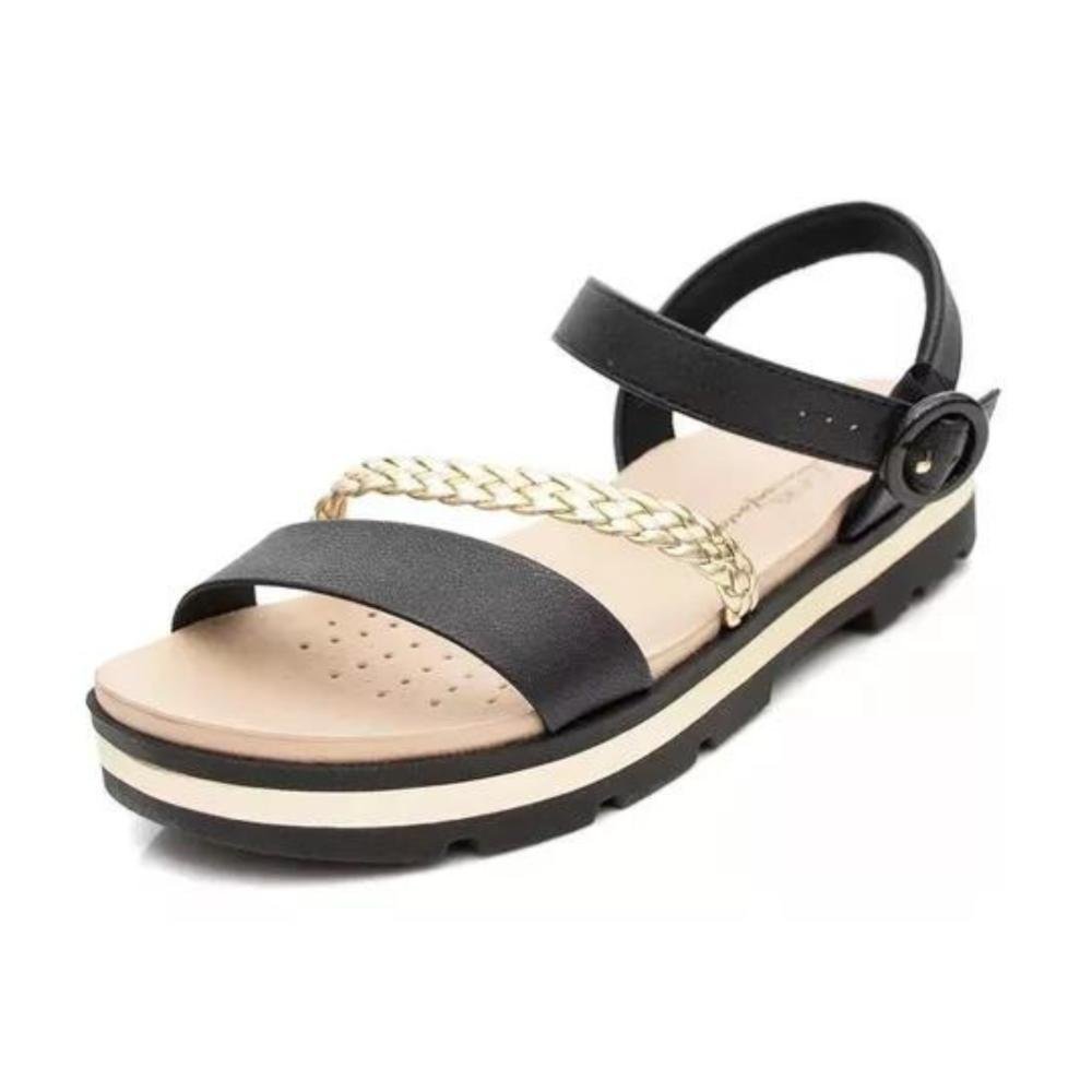 Sandália Modare Feminina 7132.144 Preto Preto 6