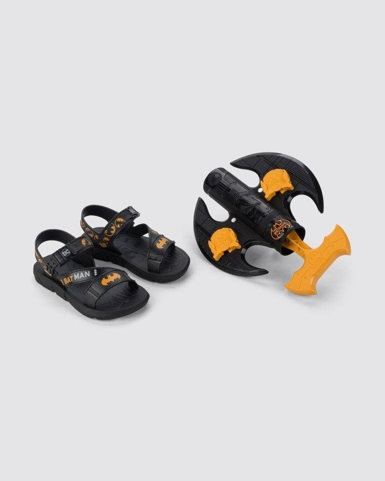 Sandália Infantil Menino Grendene 23111 Preto Amarelo Preto 4