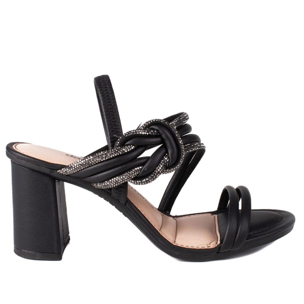 Sandália Dakota Feminina Salto Grosso Y7891 Preto Preto 1