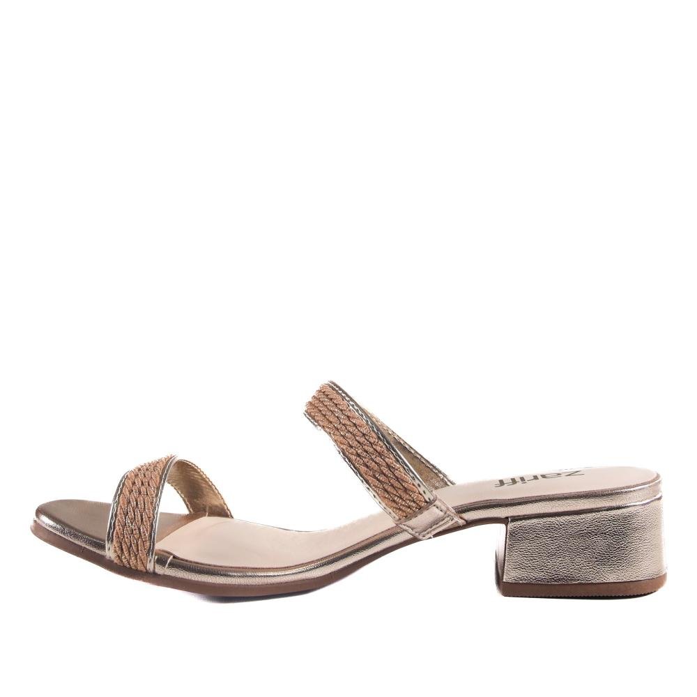 Tamanco Zariff Feminino Prime Ouro/Ouro Dourado 2