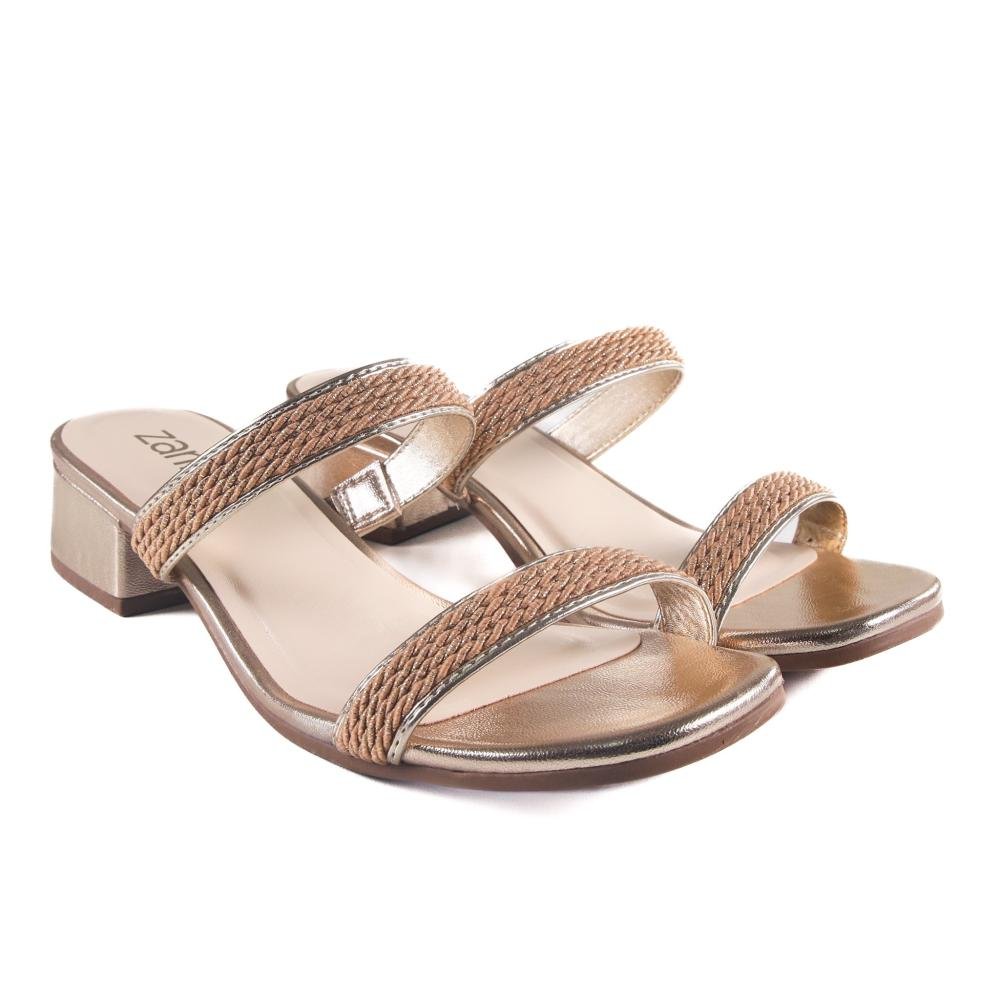 Tamanco Zariff Feminino Prime Ouro/Ouro Dourado 5