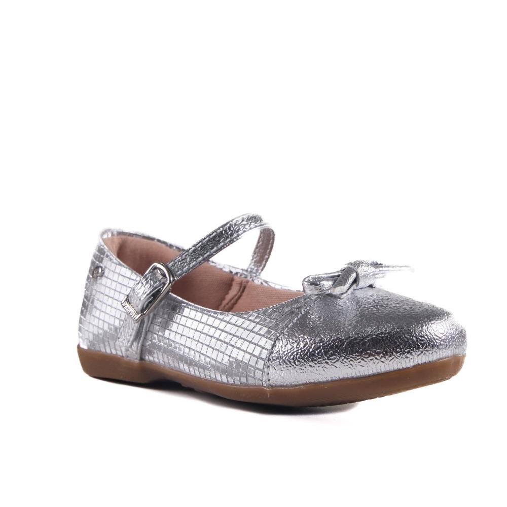 Sapatilha Infantil Menina Pampili Metalizada 188.661 Prata Prata 3
