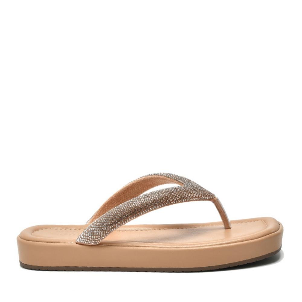 Chinelo Feminino Via Marte 178-001 Nude Bege 1