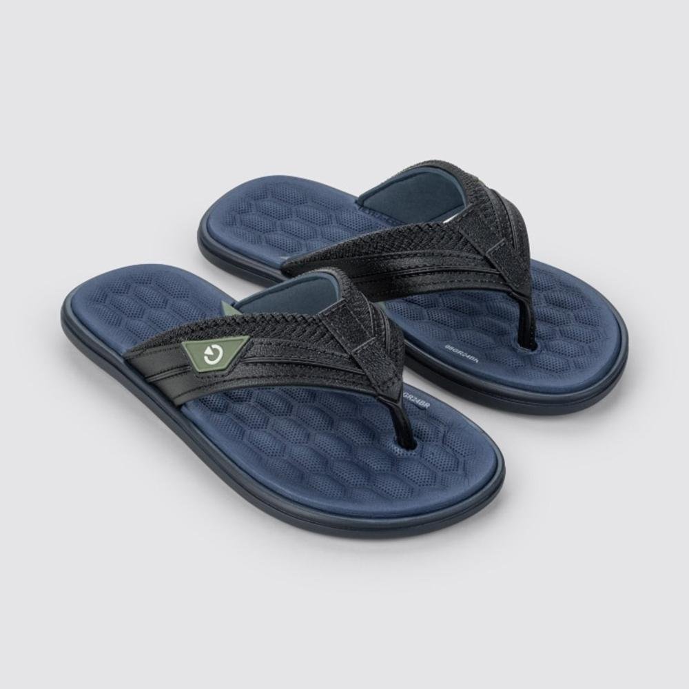 Chinelo Cartago Infantil Malta IV 12497 Azul/Preto Preto 2