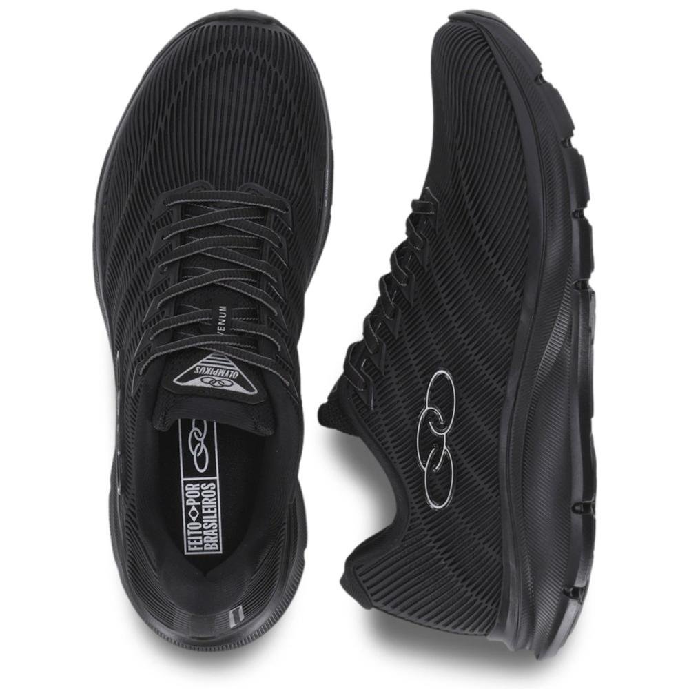 Tênis Infantil Olympikus Venum. Preto/Chumbo Cinza 3