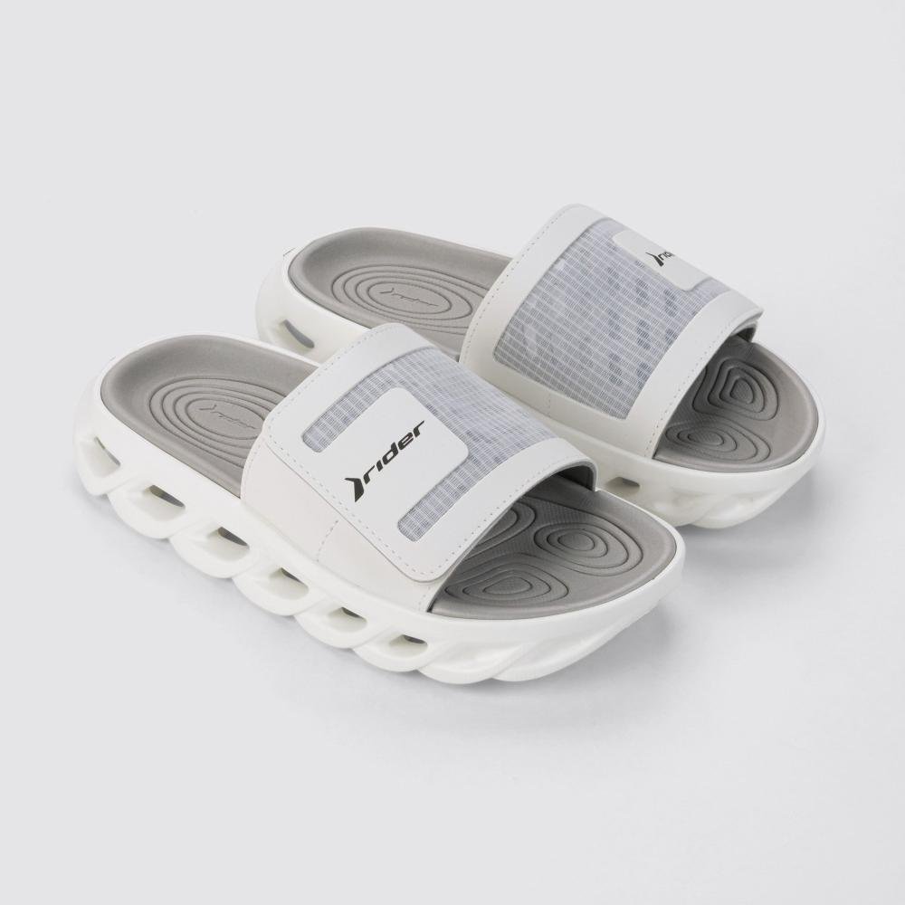 Chinelo Rider Masculino Slide R Power 12444 Branco/Cinza Branco 3
