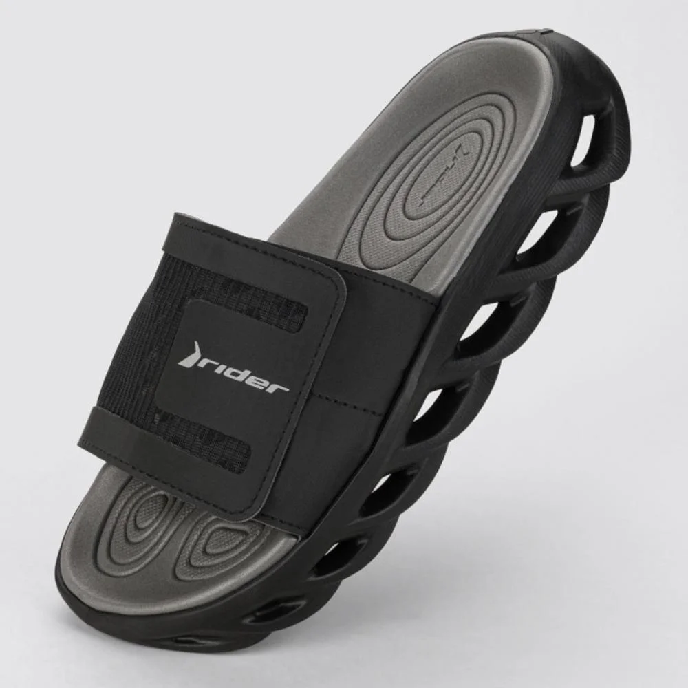 Chinelo Rider Masculino Slide R Power 12444 Preto/Cinza Preto 2
