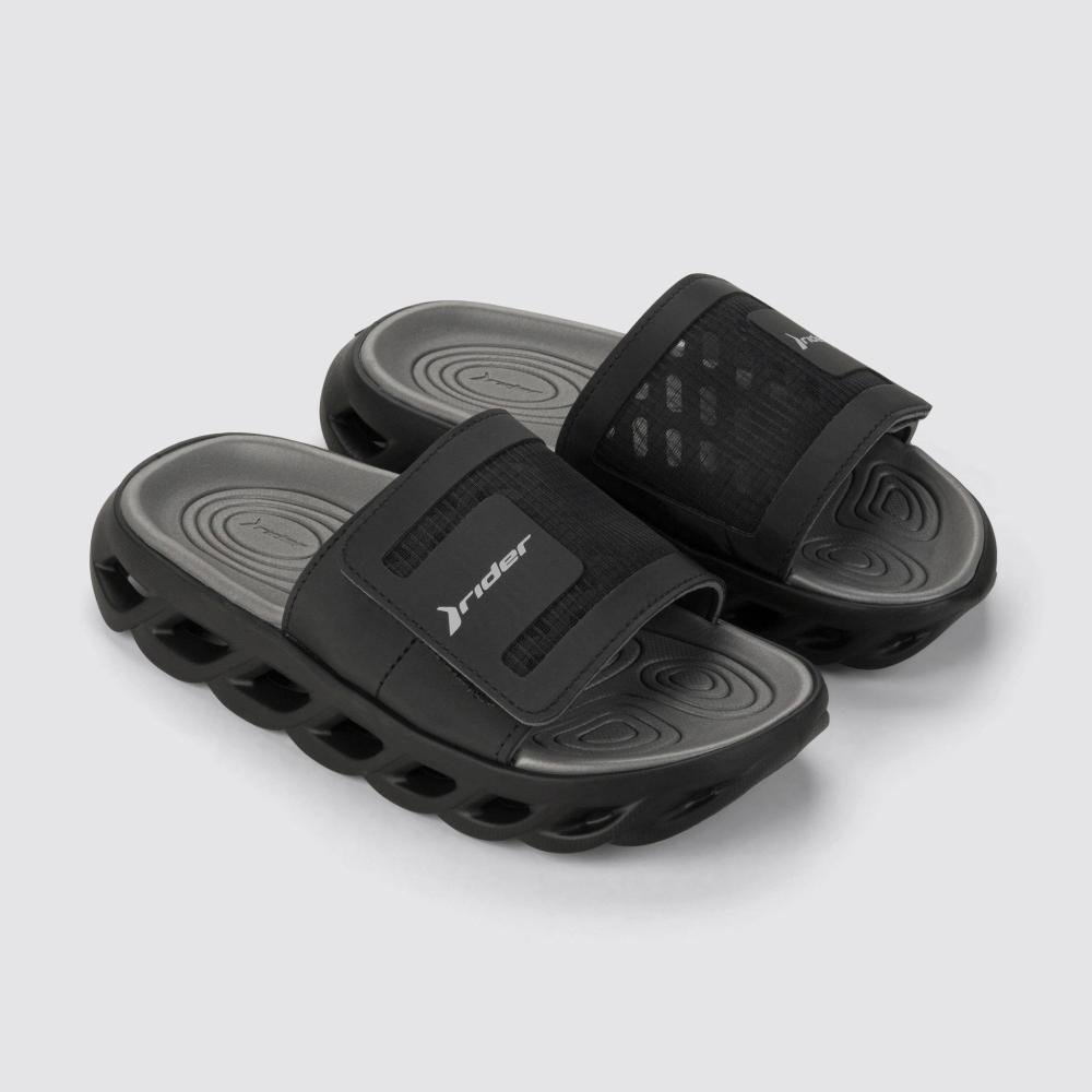 Chinelo Rider Masculino Slide R Power 12444 Preto/Cinza Preto 3
