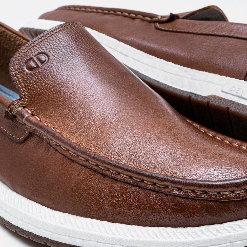 Sapatênis Masculino Democrata Easy Flop Pulse 610101 Conhaque Marrom 3