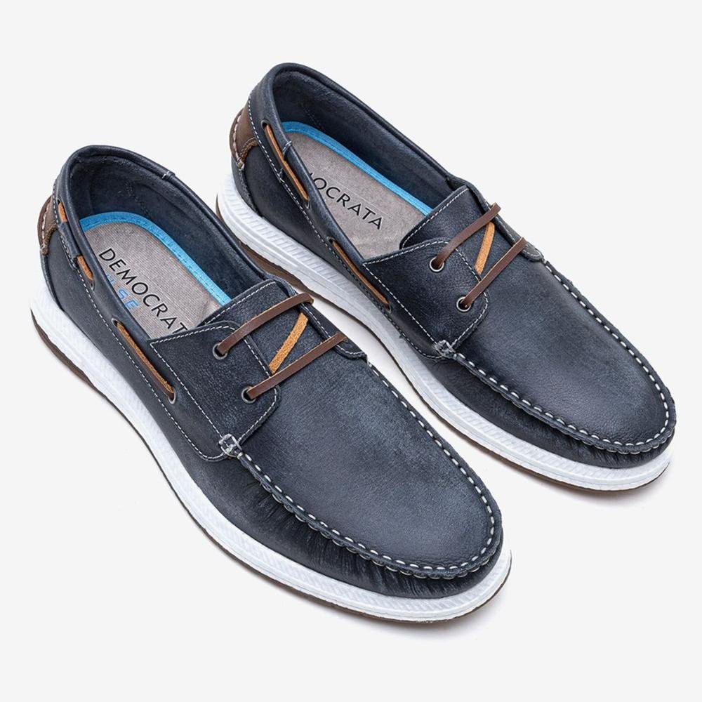 Sapatênis Masculino Democrata Easy Flop Pulse 610102 Navy Azul 2