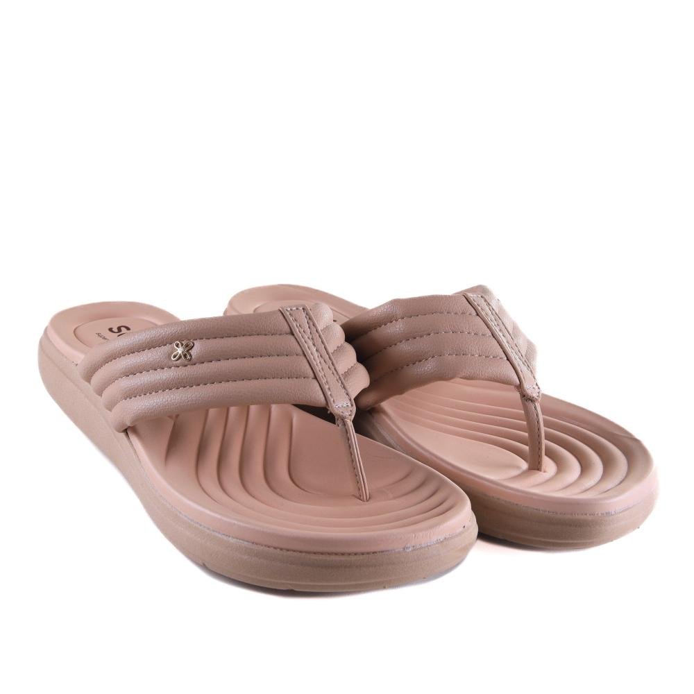 Chinelo Feminino Softli 10024 Sand Bege 3