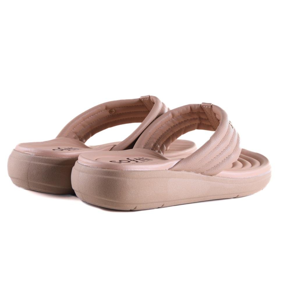 Chinelo Feminino Softli 10024 Sand Bege 4