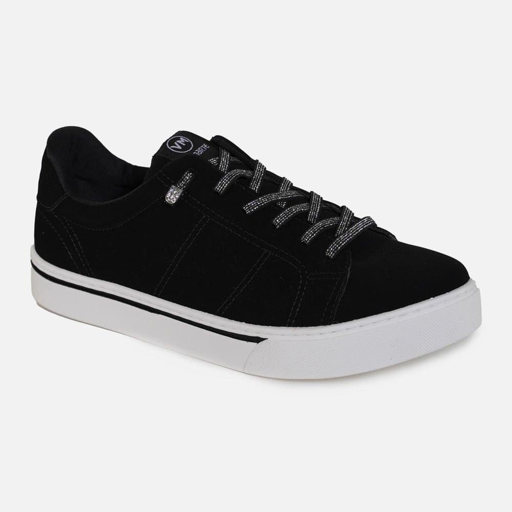 Tênis Feminino Casual Via Marte 016-002 Preto Preto 5