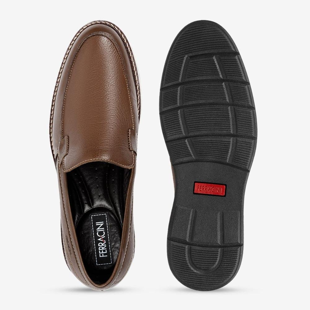 Sapato Masculino Ferracini Kingston 6156-675i Tabaco Marrom 3