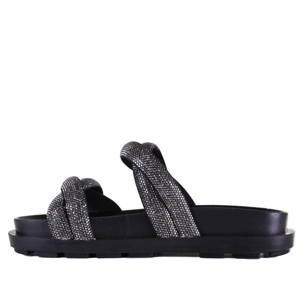 Papete Feminina Zariff Birk 455 Preto Grafite Preto/Cinza 2