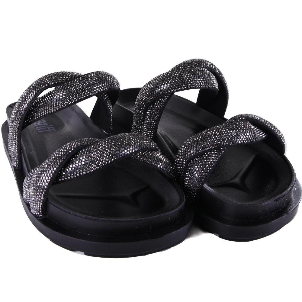 Papete Feminina Zariff Birk 455 Preto Grafite Preto/Cinza 4