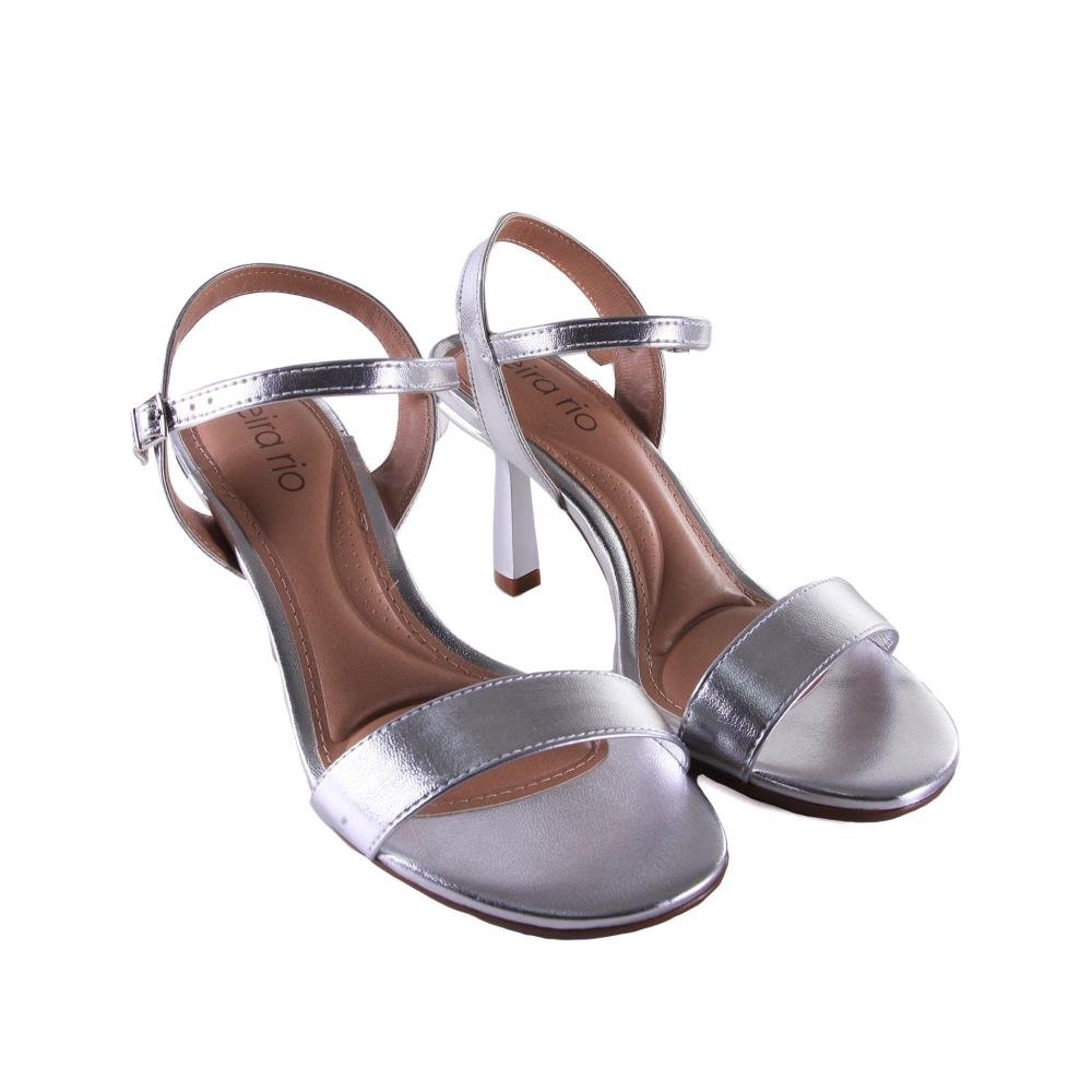 Sandália Feminina Beira Rio 8545.300 Prata Prata 3