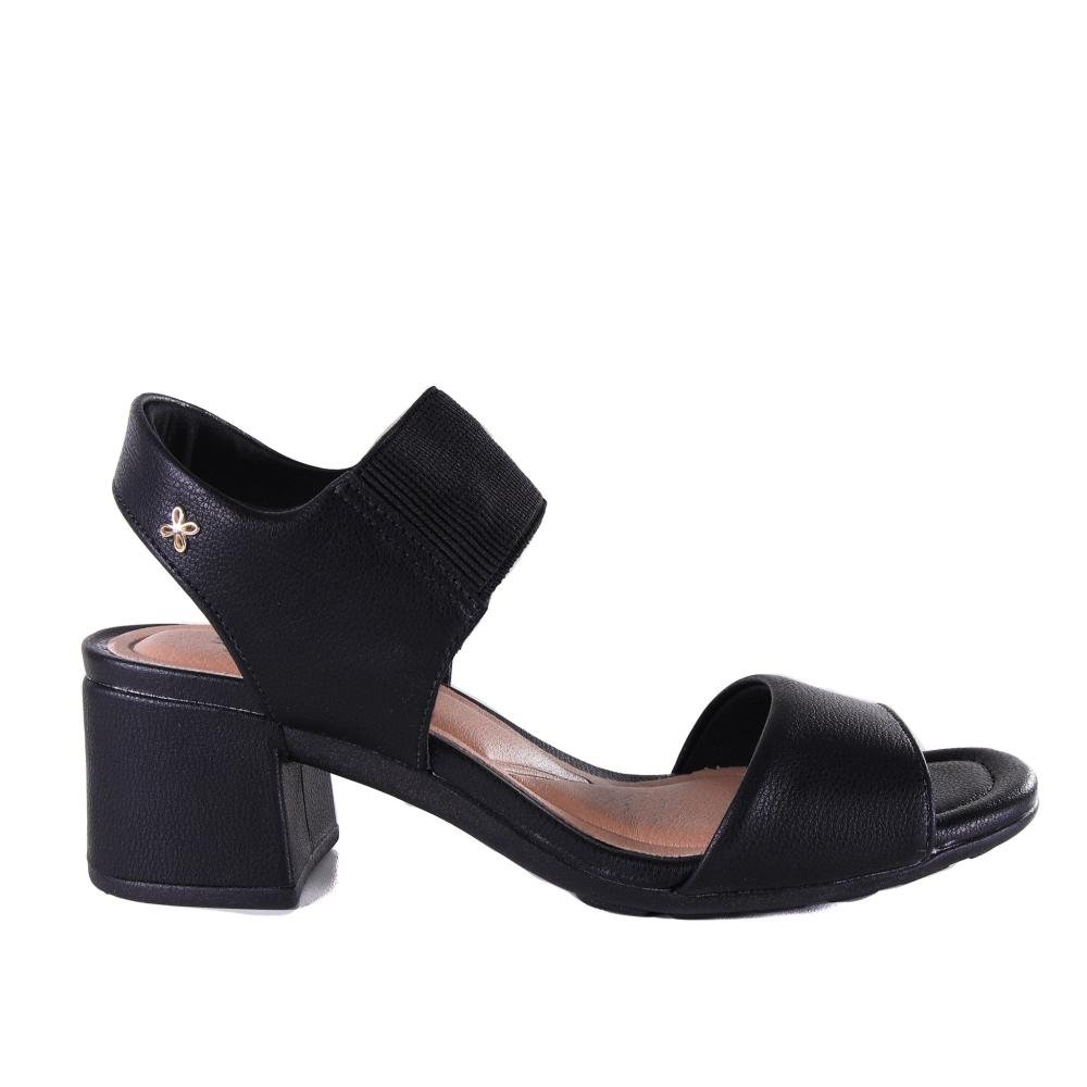 Sandália Feminina Softli 10086 Preto Preto 1