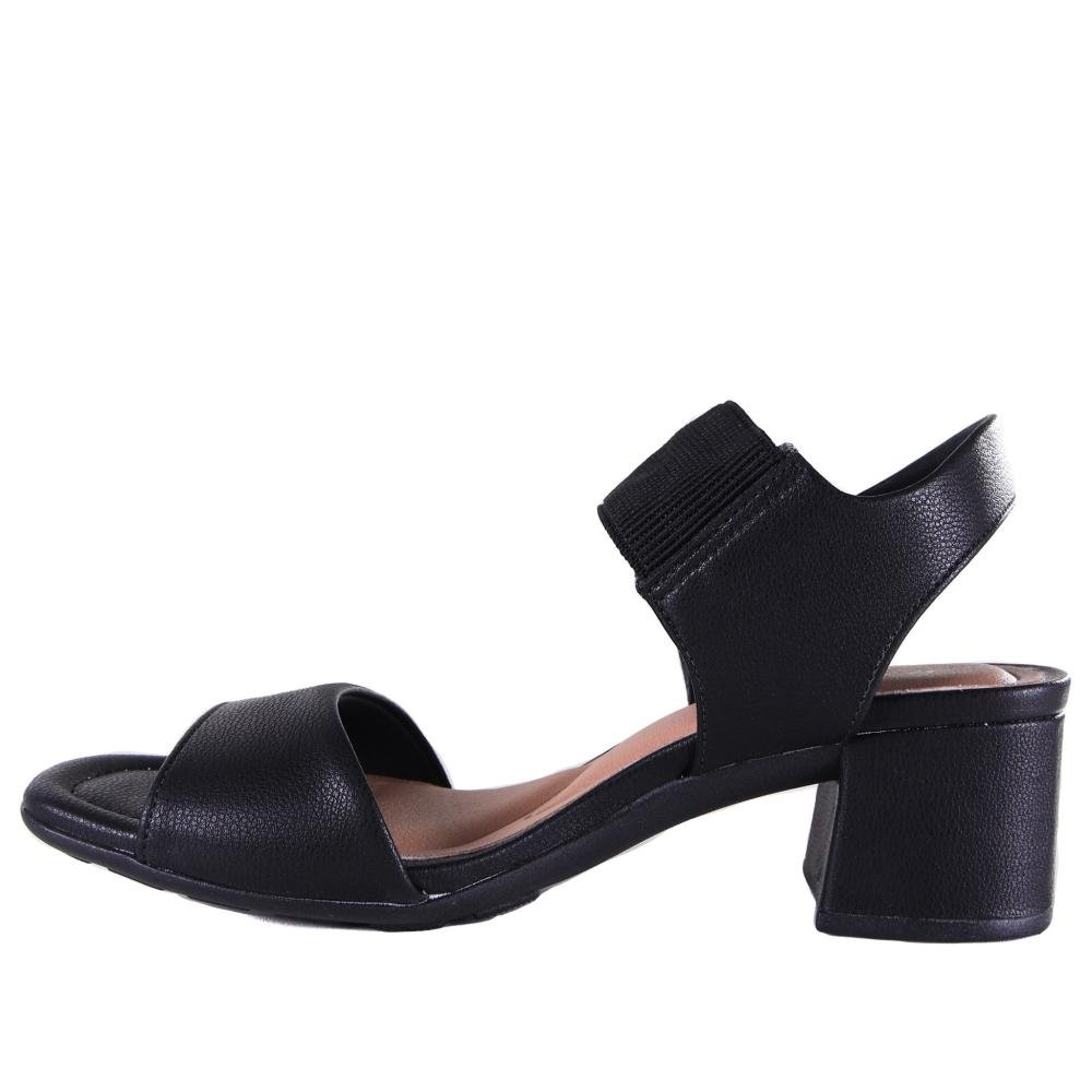Sandália Feminina Softli 10086 Preto Preto 2