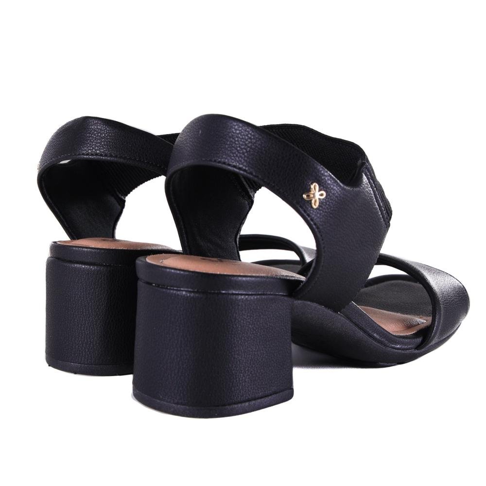 Sandália Feminina Softli 10086 Preto Preto 4