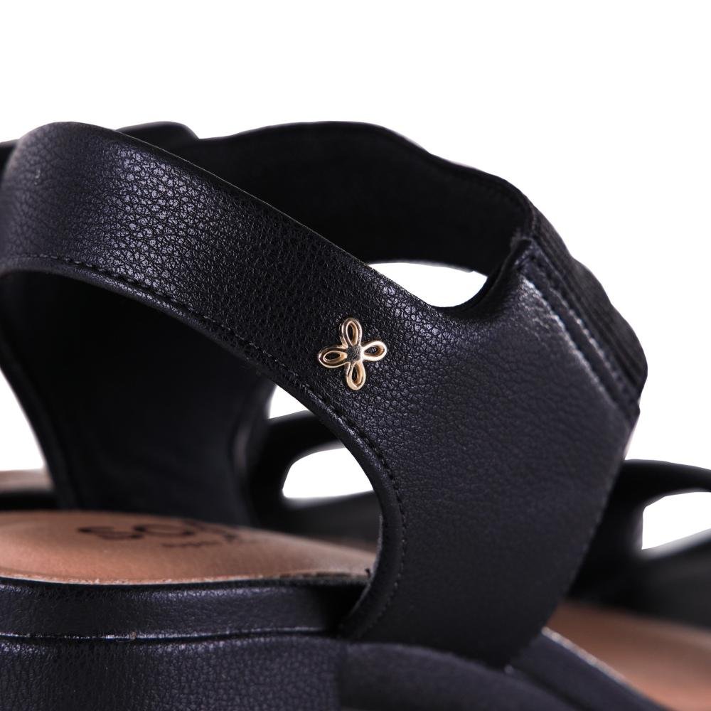 Sandália Feminina Softli 10086 Preto Preto 5