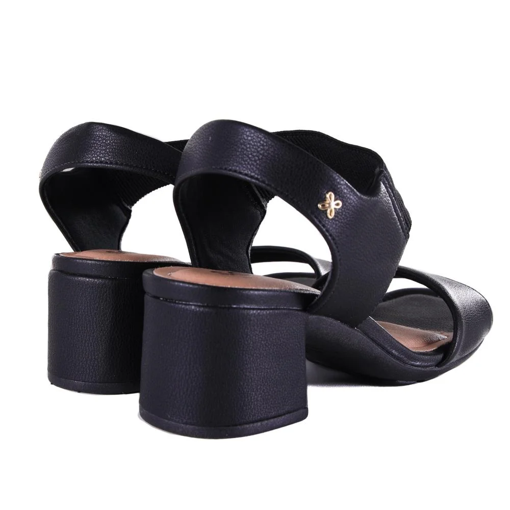 Sandália Feminina Softli 10086 Preto Preto 4