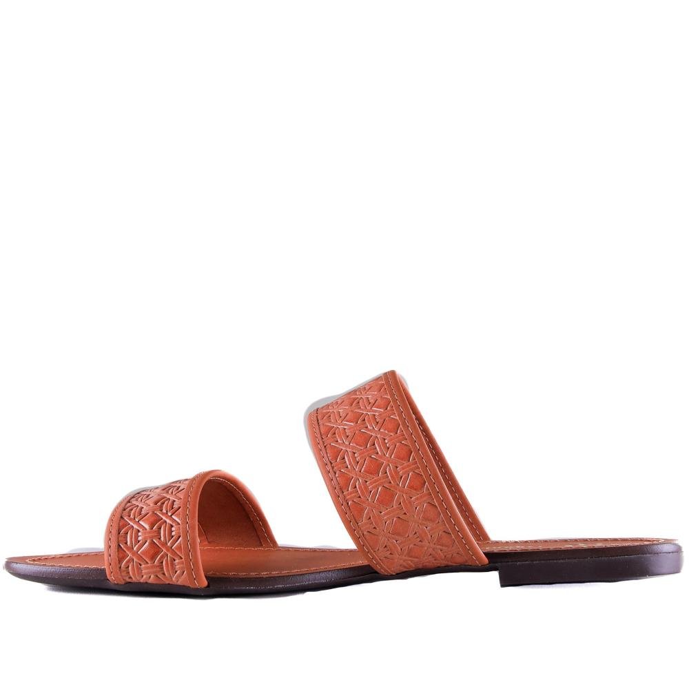 Rasteirinha Feminina Capodarte 4018624 Camel Marrom 2
