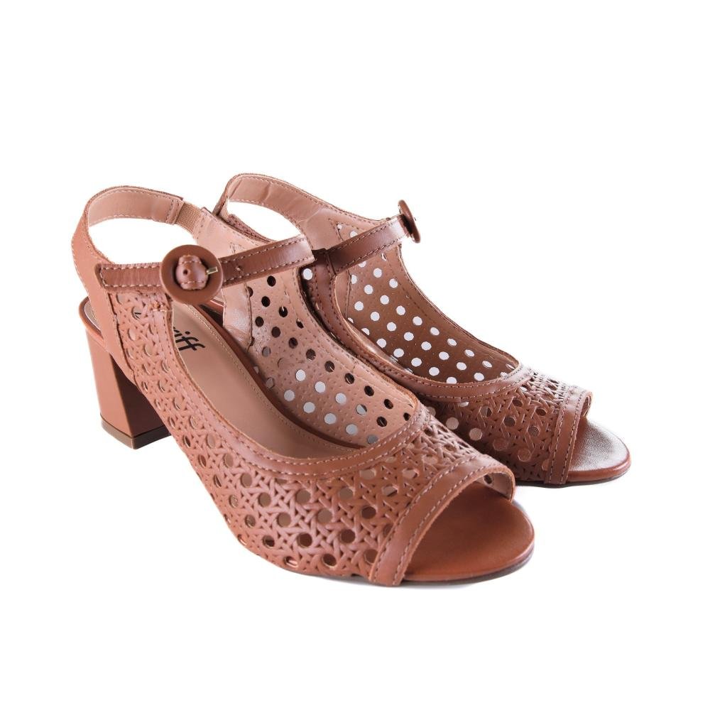 Sandália Feminina Zariff 68.939 Caramelo Marrom 3