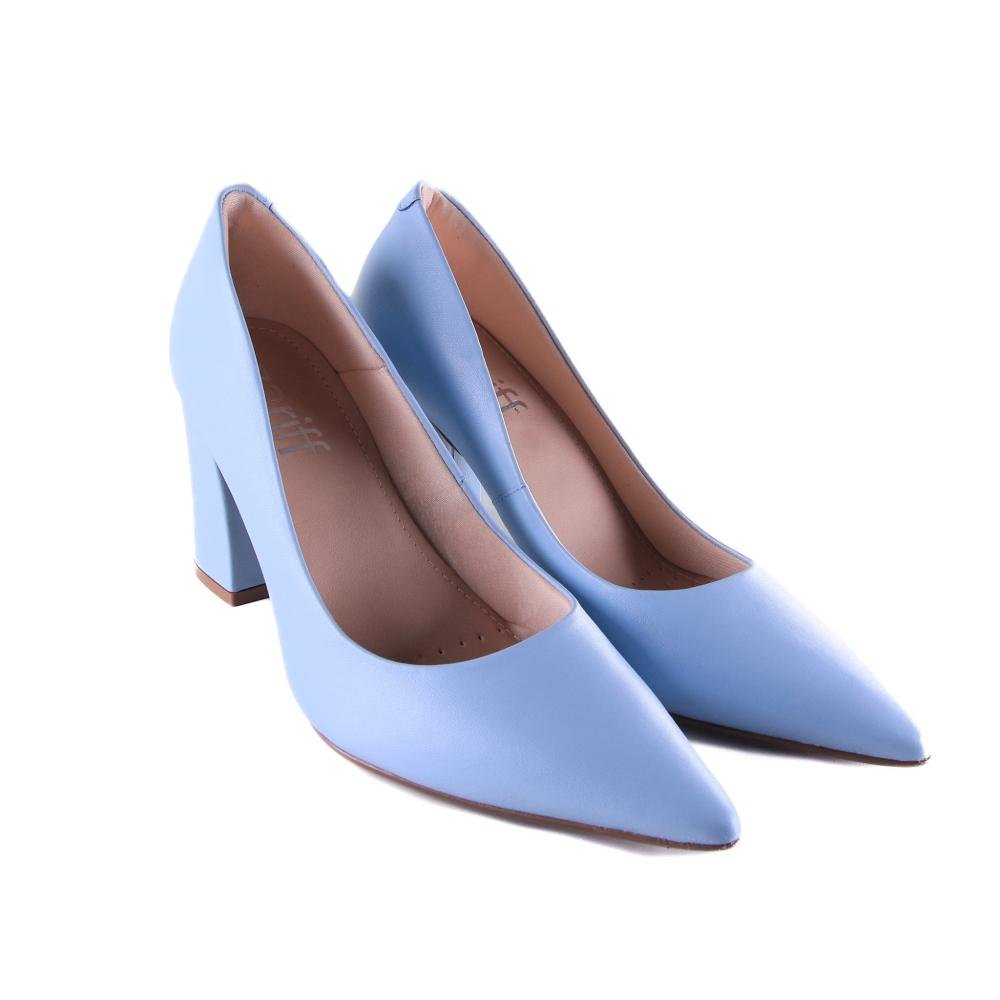 Scarpin Feminino Zariff 229371568 Azul Céu Azul 3