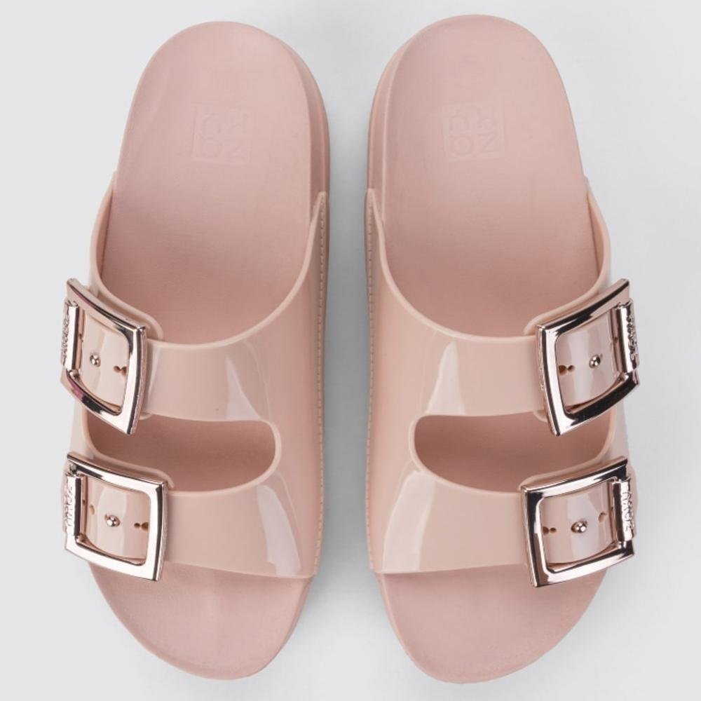 Papete Zaxy Feminina Partner High 19059 Nude Claro Rosa 4