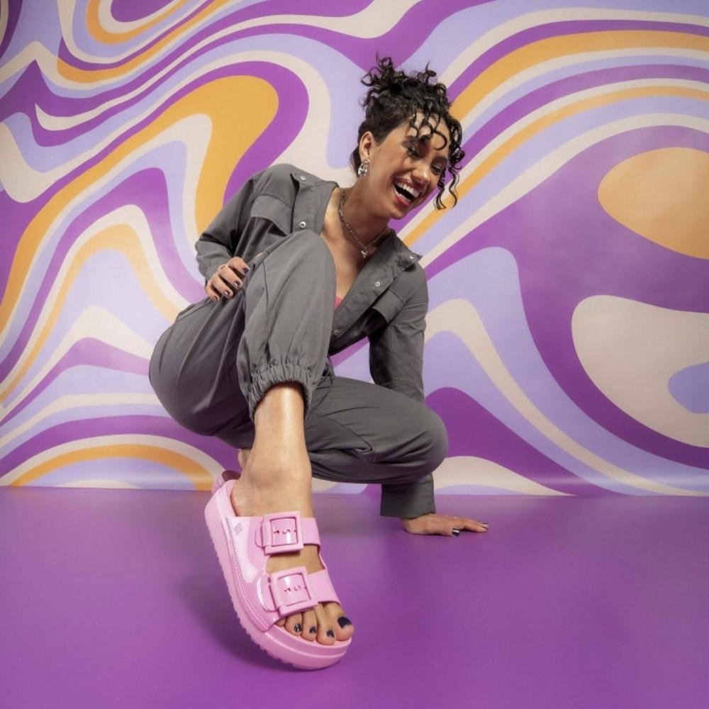 Papete Zaxy Feminina Partner High 19059 Nude Claro Rosa 5