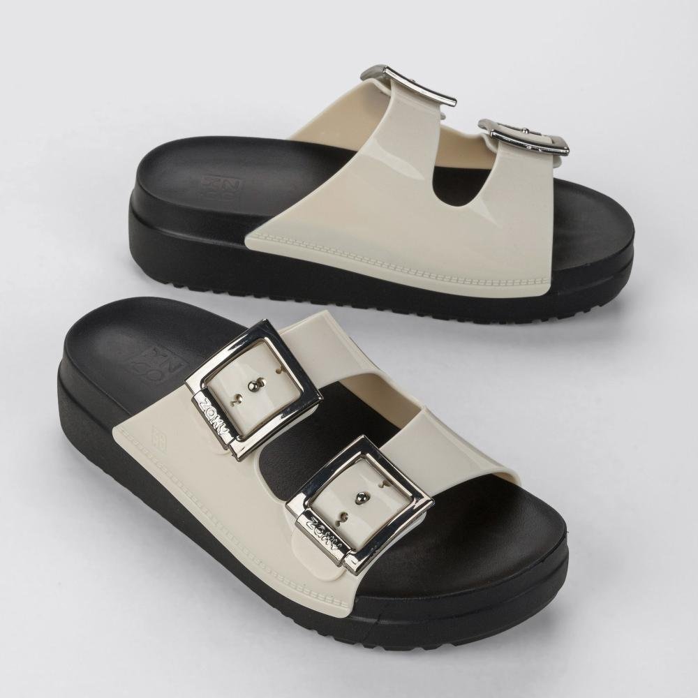 Papete Zaxy Feminina Partner High 19059 Offwhite Branco 2