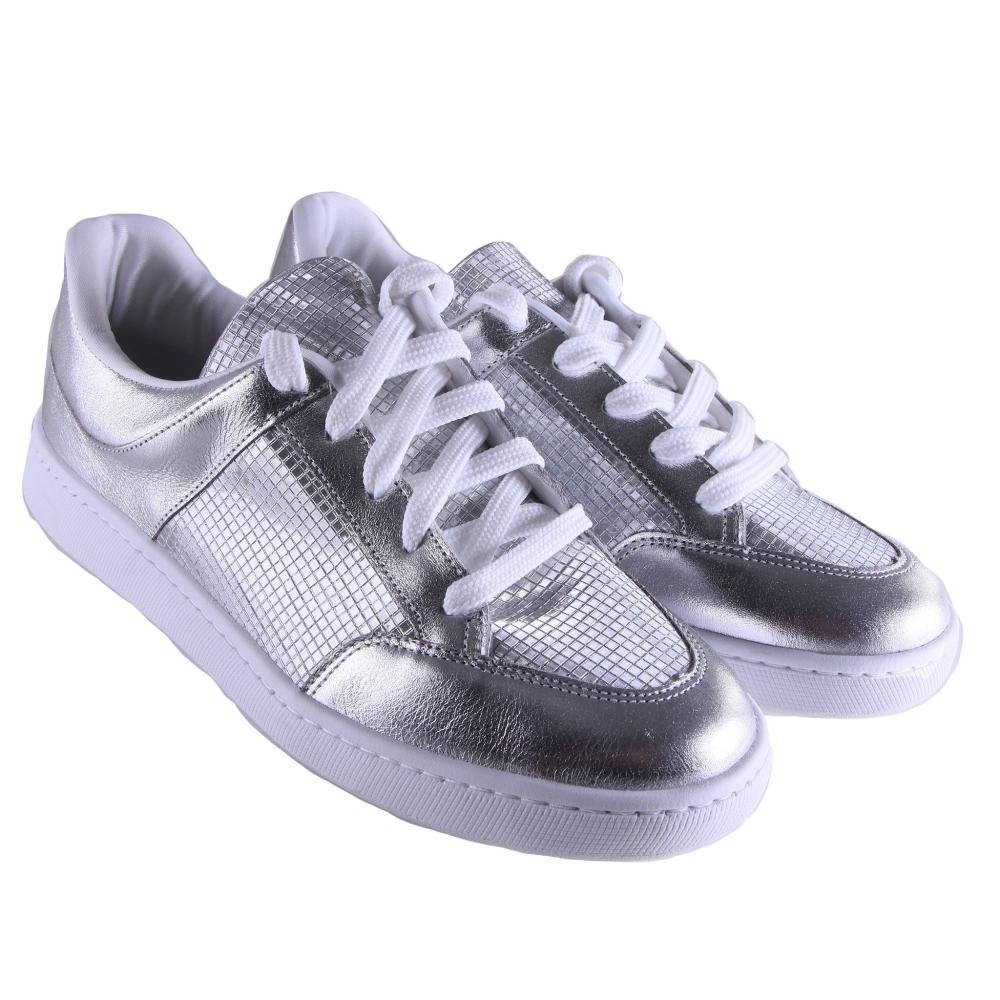 Tênis Feminino Zariff 5132.10626 Prata Prata 3
