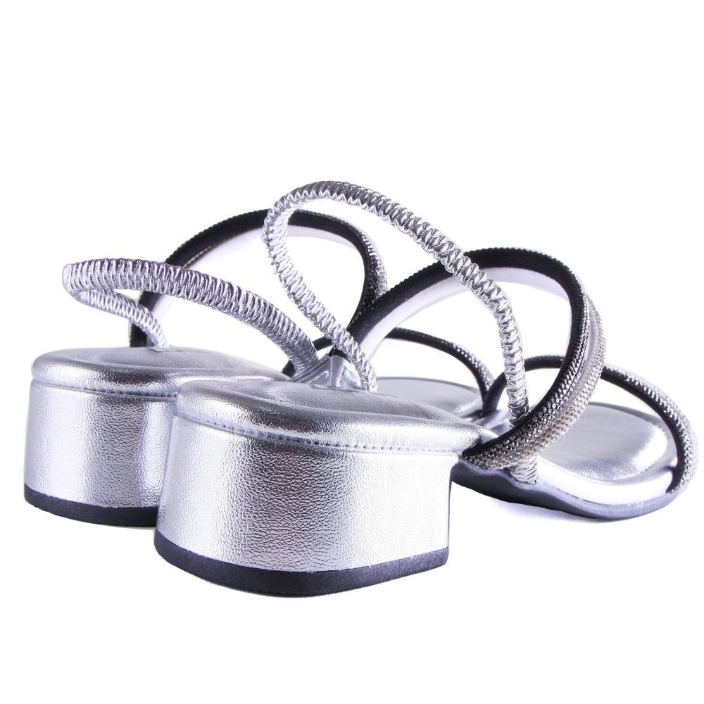 Sandália Zariff Feminina 514.10588 Prata Prata 5