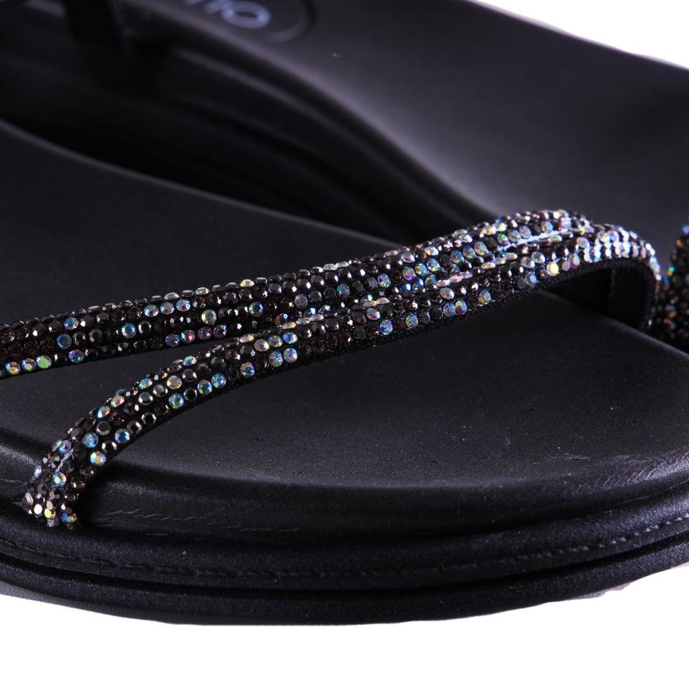 Sandália Rasteira Feminina Beira Rio 8488.113 Preto Preto 4