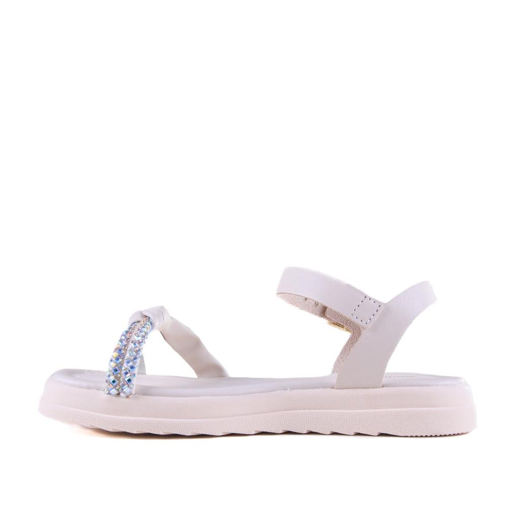 Sandália Infantil Menina World Colors 363.003 Off White Branco 2