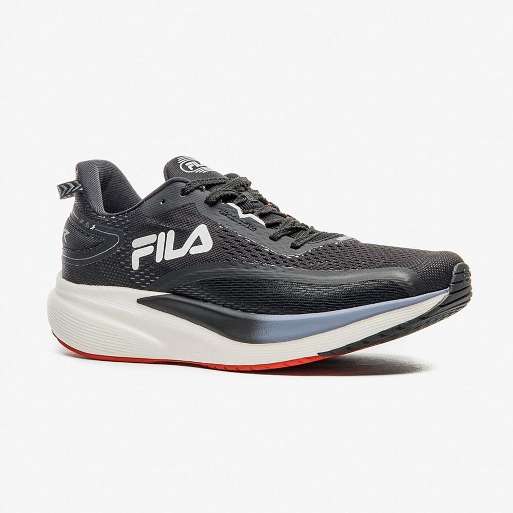 Tênis Fila Masculino Racer T2 Preto/Azul Preto 3