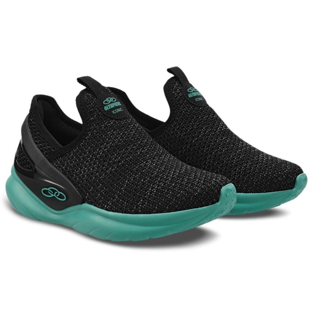 Tênis Infantil Menino Olympikus Esportivo Iconic Preto Verde Preto 2