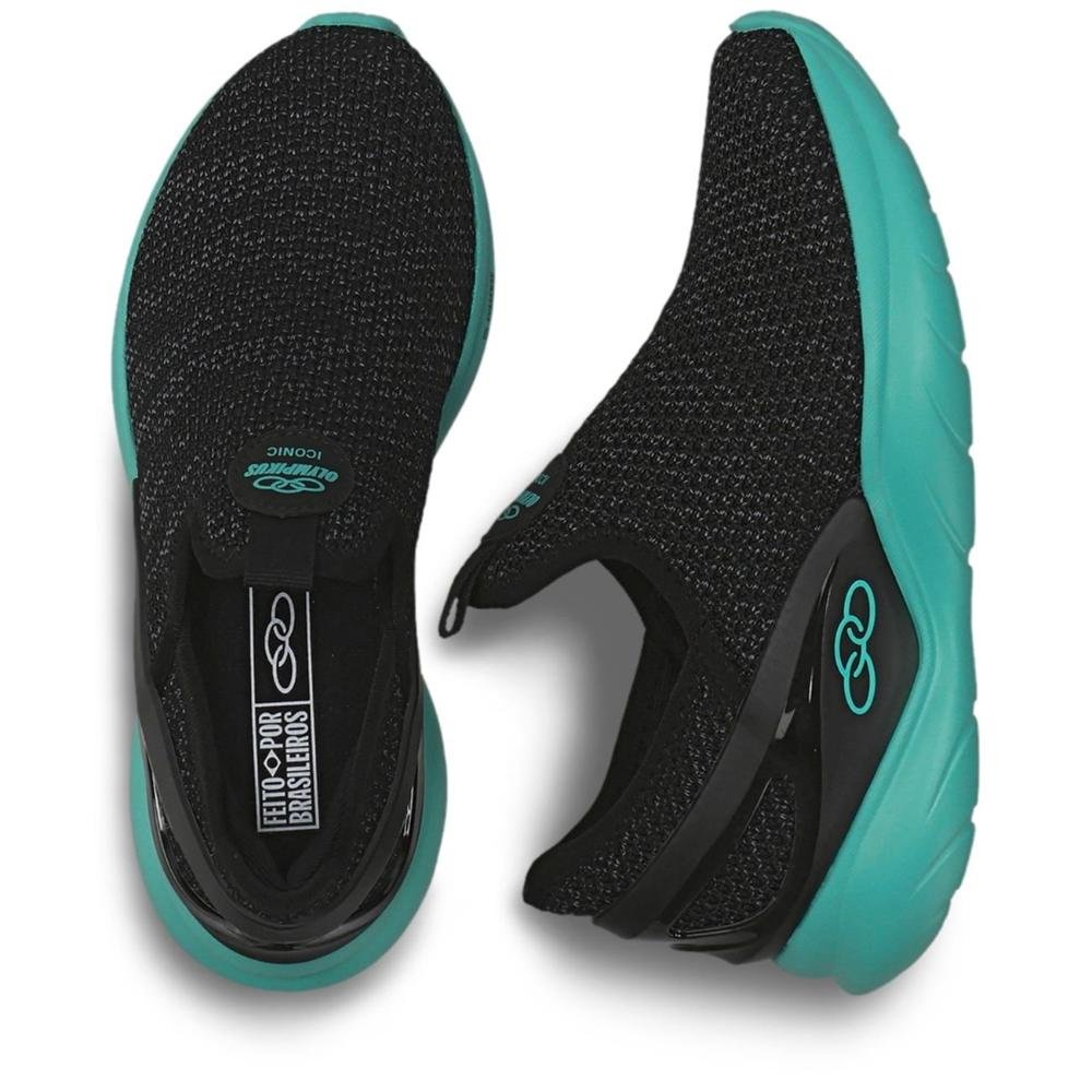 Tênis Infantil Menino Olympikus Esportivo Iconic Preto Verde Preto 4