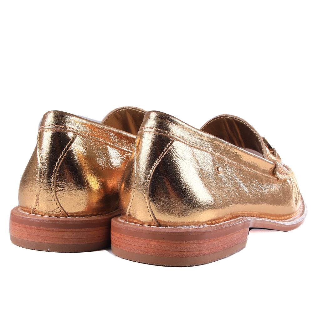 Loafer Feminino Zariff 432.6701 Ouro Dourado 4