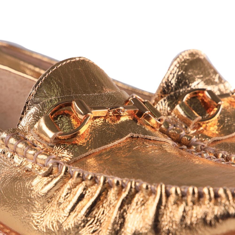 Loafer Feminino Zariff 432.6701 Ouro Dourado 5