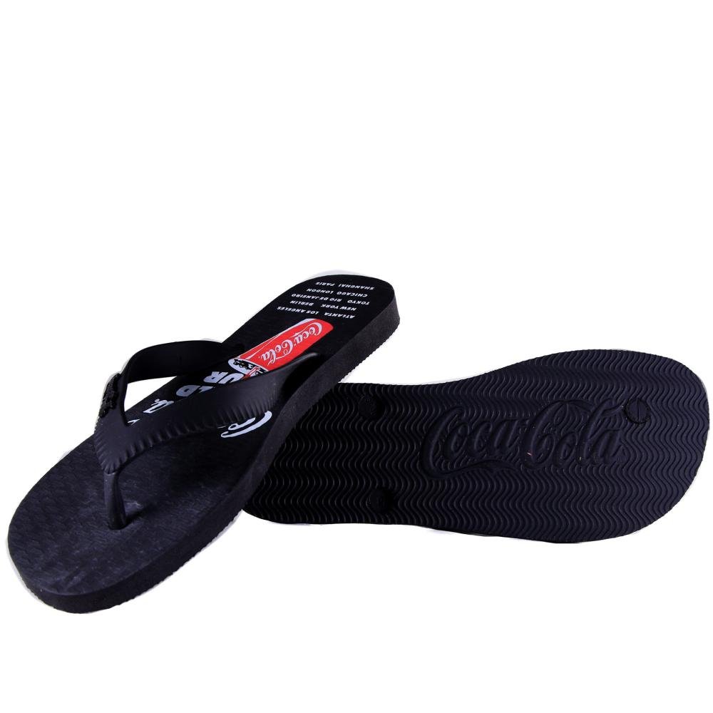 Chinelo Masculino Coca-Cola Cc4501 Preto Preto 4