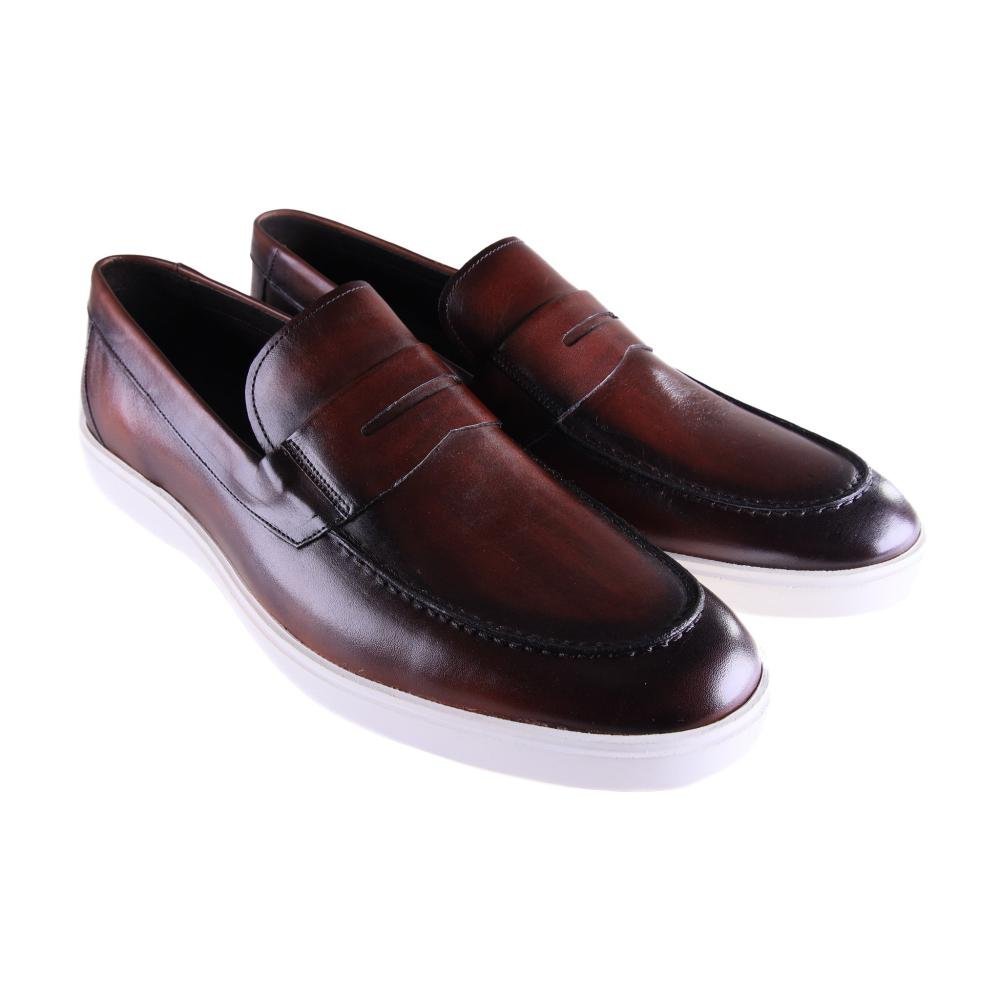 Sapato Masculino Zariff Em Couro 19102 Castanho Marrom 3