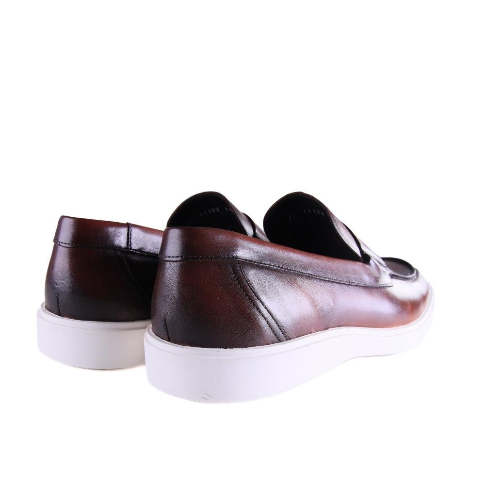 Sapato Masculino Zariff Em Couro 19102 Castanho Marrom 4