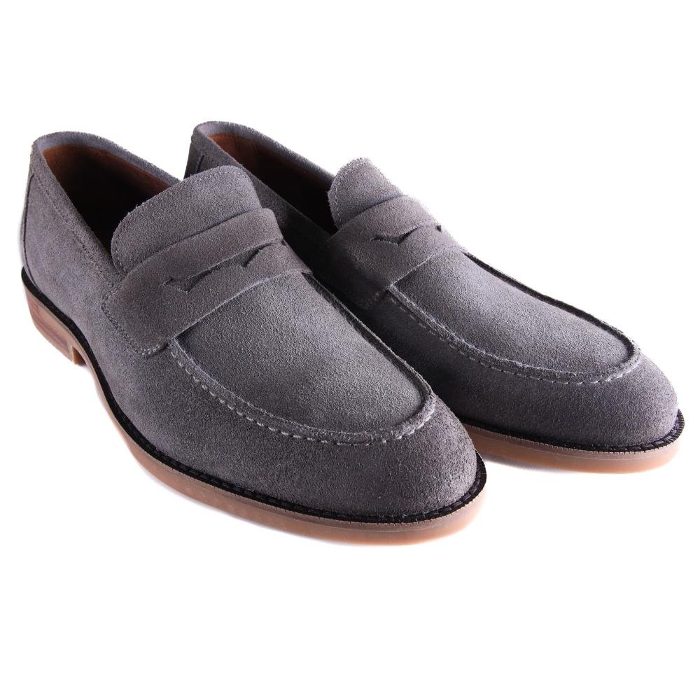 Sapato Masculino Zariff Em Couro 20755 Cinza Cinza 4